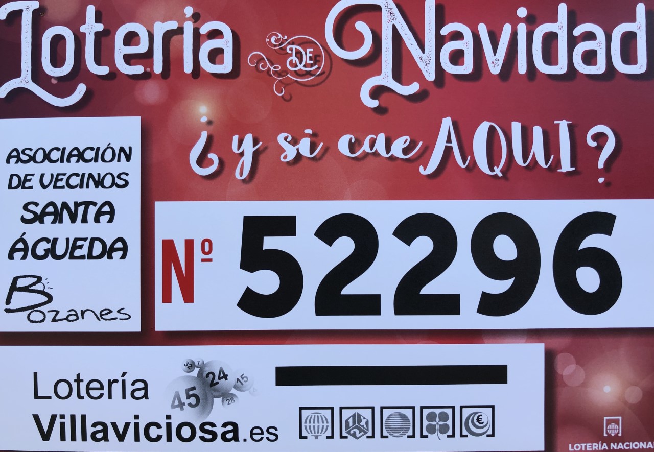 Disponible la lotería de navidad de Bozanes.